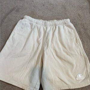Champion Men's Off-White Athletic Shorts